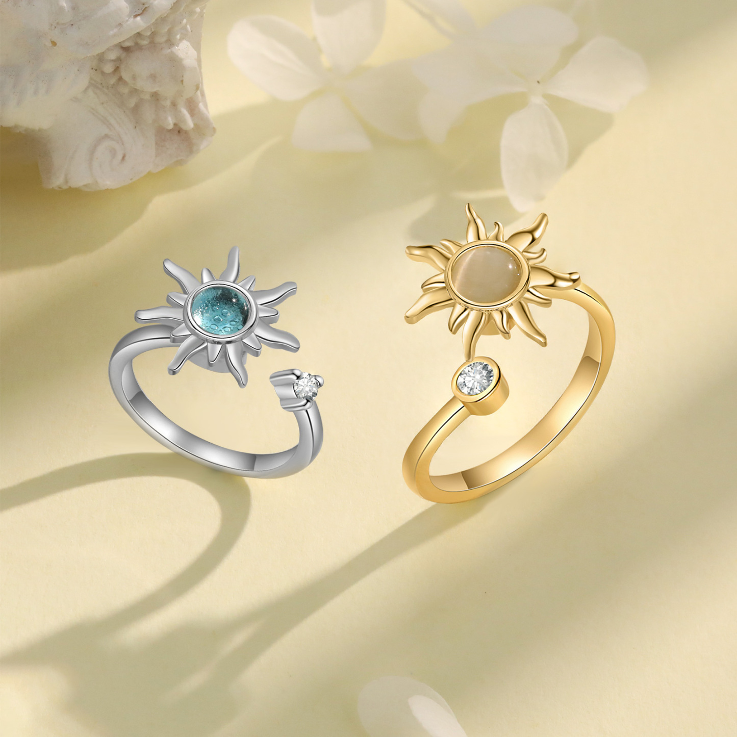 Rainbow Heart Ring LGBT Pride Couple Gifts