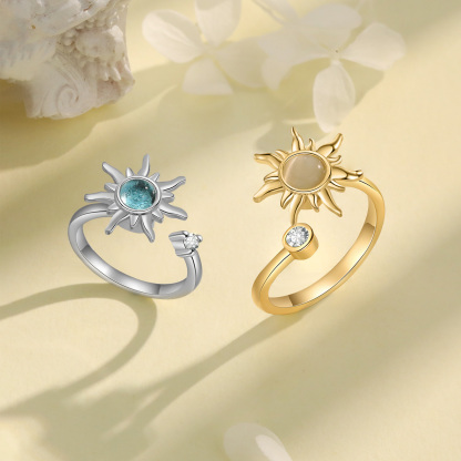 Rainbow Heart Ring LGBT Pride Couple Gifts