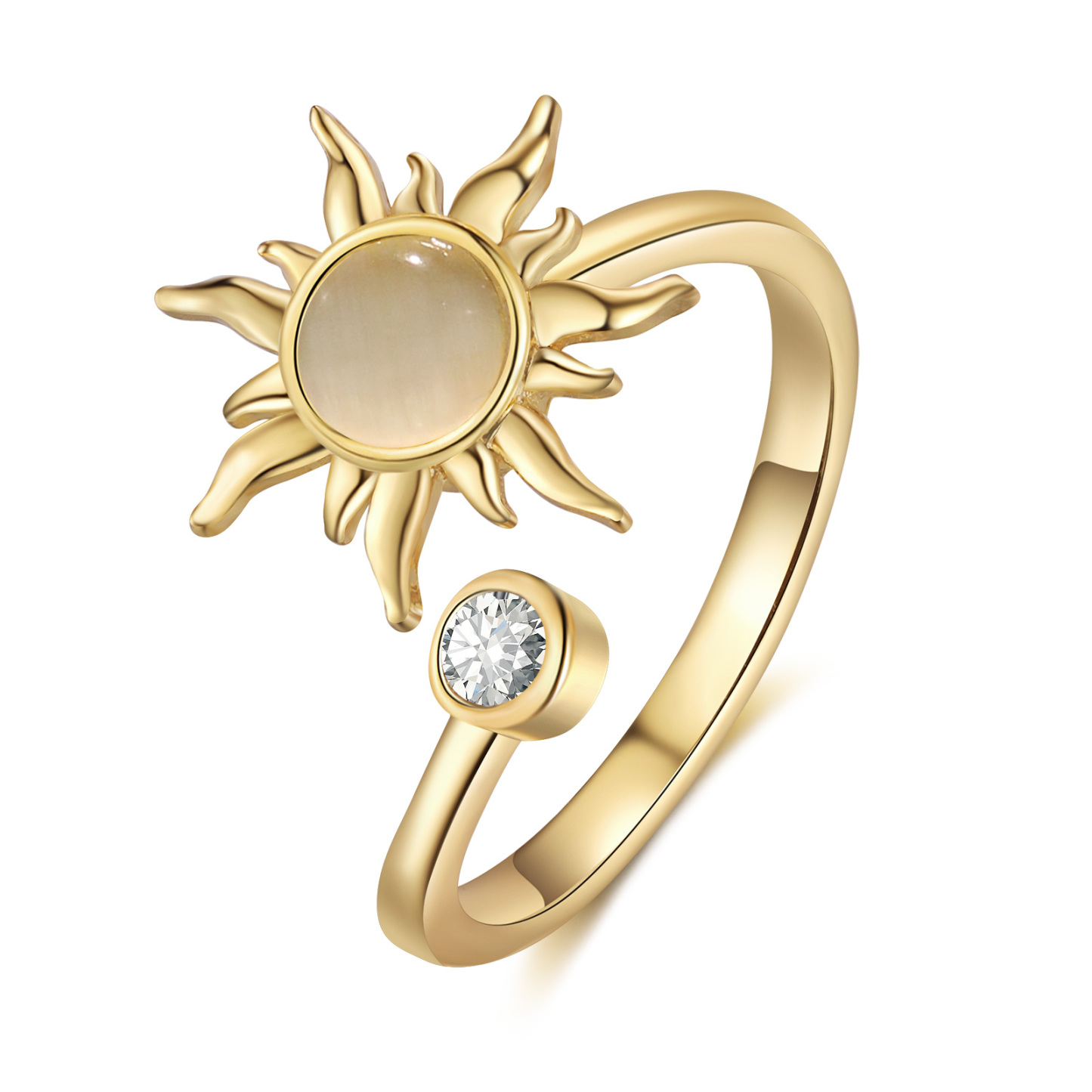 Jessemade FR Collier Pendentif Opale Soleil pour Hommes