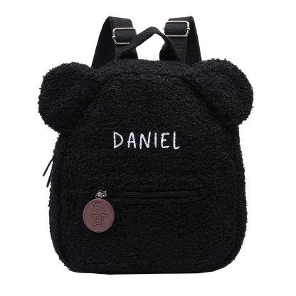Personalized School Bag Custom Name Plush Children Backpack Children Back To School Gift