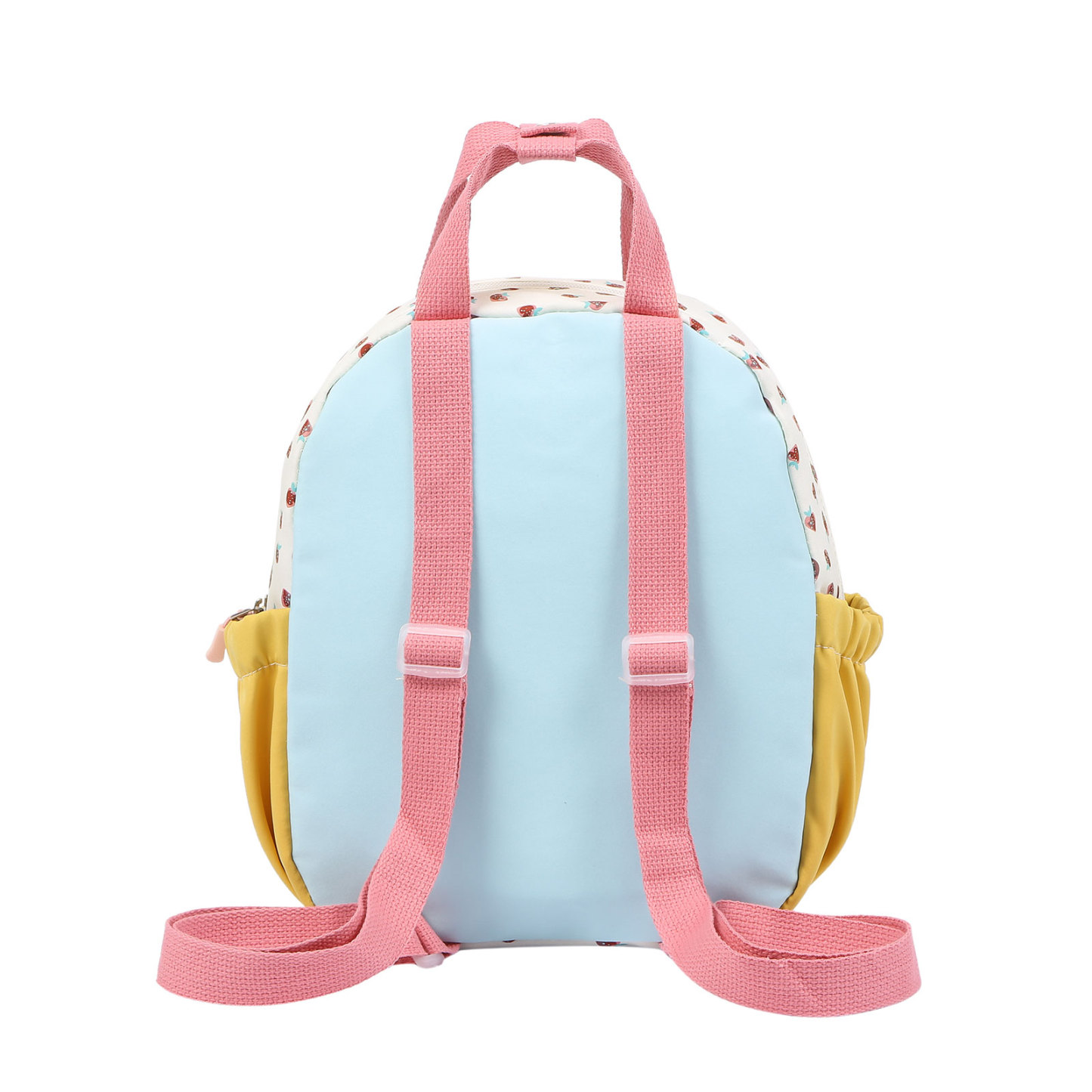 Personalised Kids' Backpack Embroidered with 1 Name Strawberry Print Practical and Heartfelt Gift for Girls | Jessemade