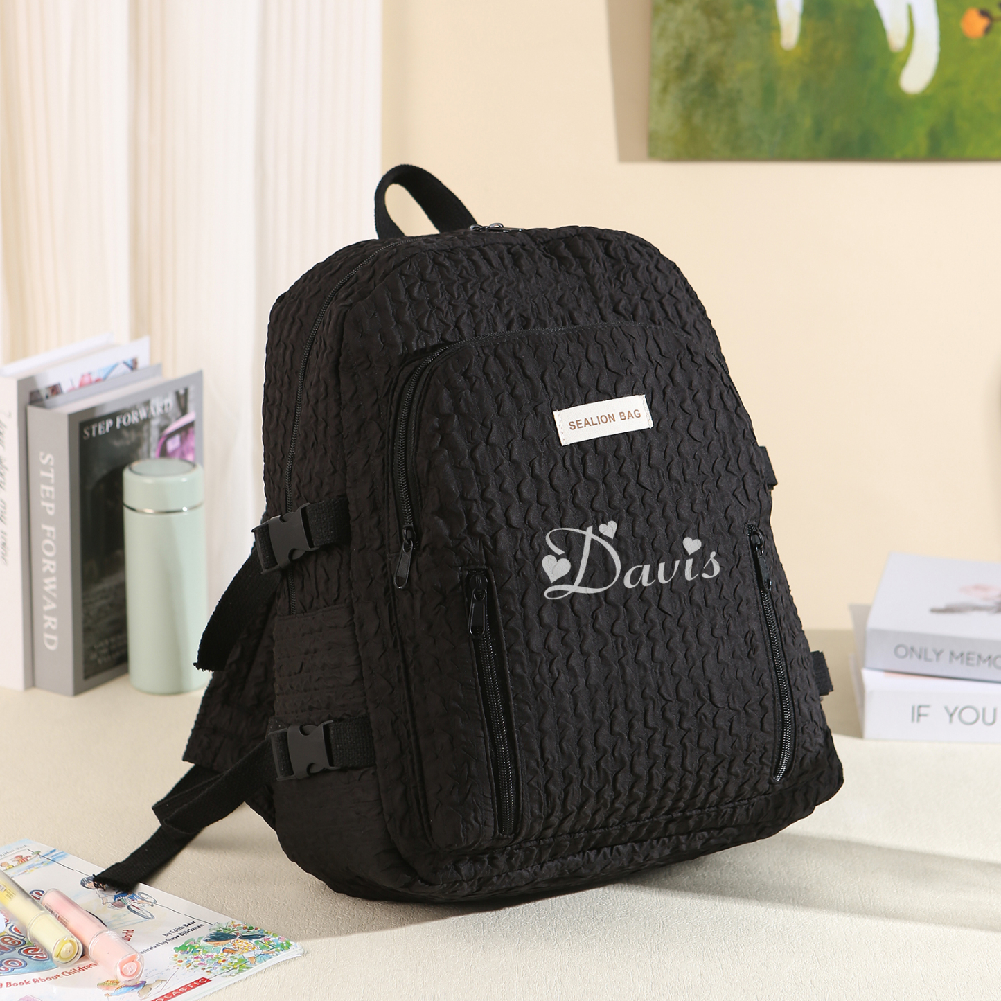 Personalised School Bag with Custom Name – Back to School Gift for Kids | Jessemade