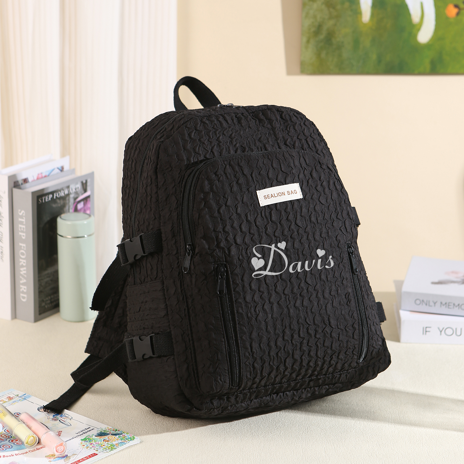 Personalised School Bag with Custom Name – Back to School Gift for Kids | Jessemade