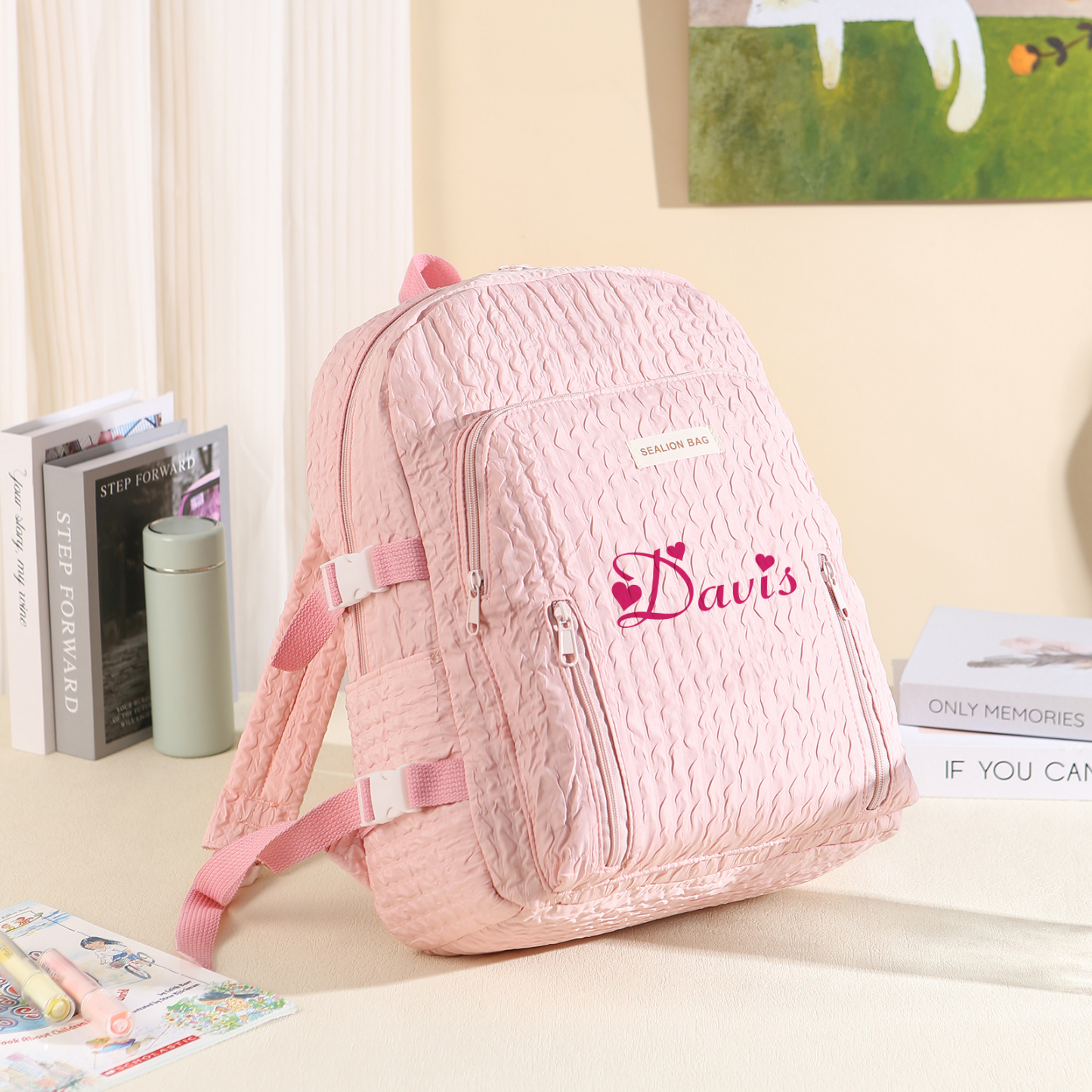 Personalised School Bag with Custom Name – Back to School Gift for Kids | Jessemade