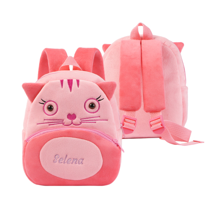 Personalised Kids School Bag with Name & Animals – Back to School Gift | Jessemade