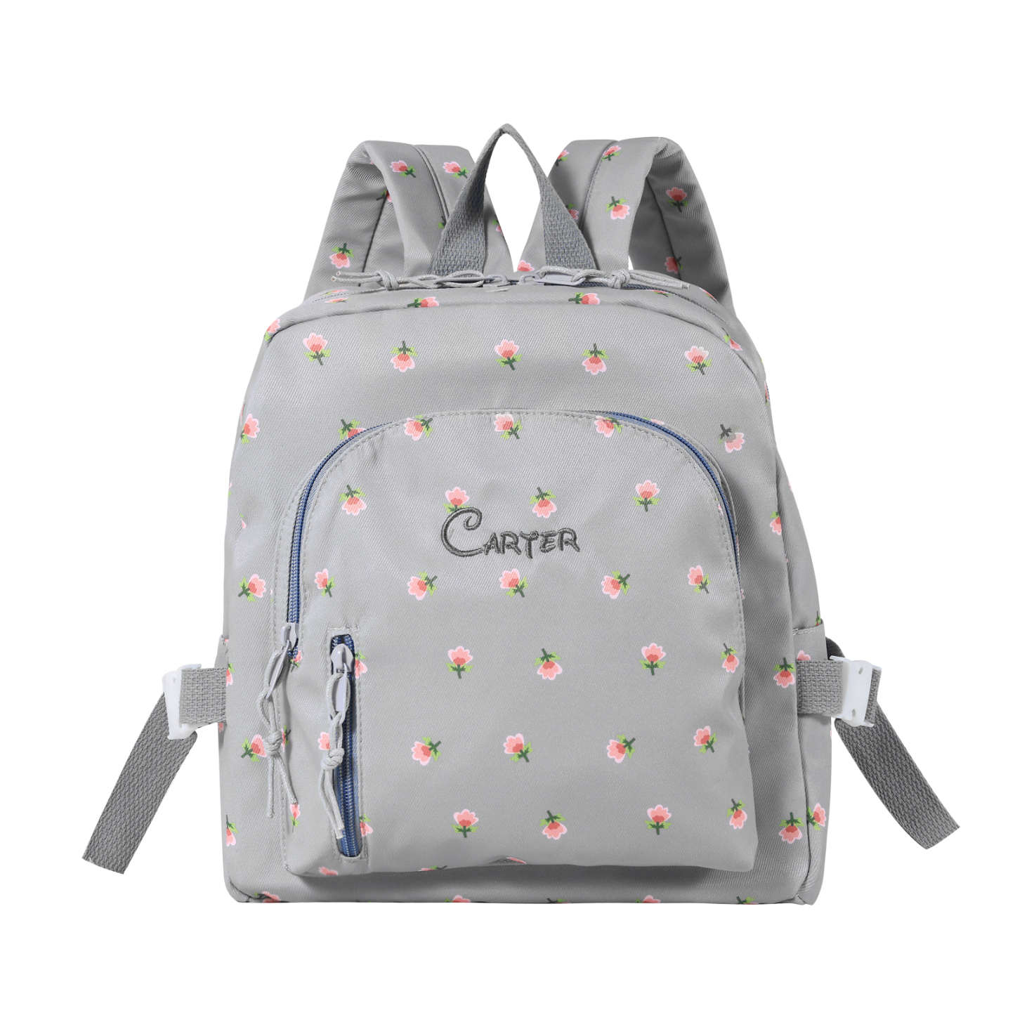 Personalised Kids School Bag with Name & Flowers – Back to School Gift | Jessemade