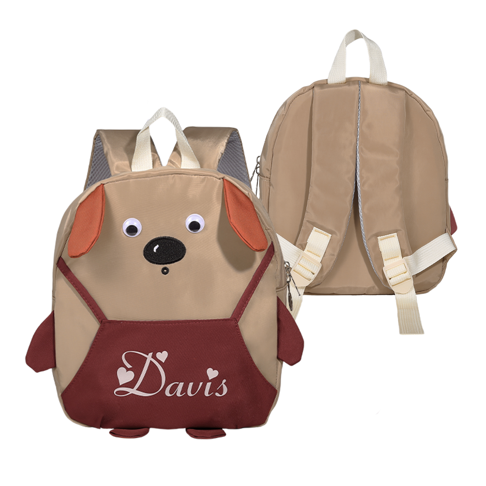 Personalised Kids Dog Backpack with Custom Name – Back to School Gift | Jessemade