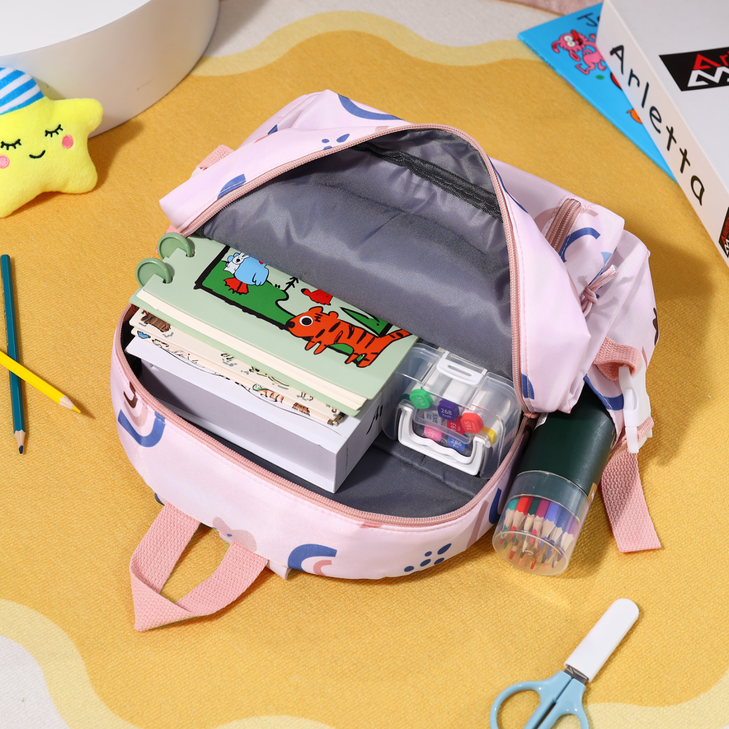 [Copy]Personalised Star Backpack with 1 Custom Name and Colour, 5 Colours | Jessemade