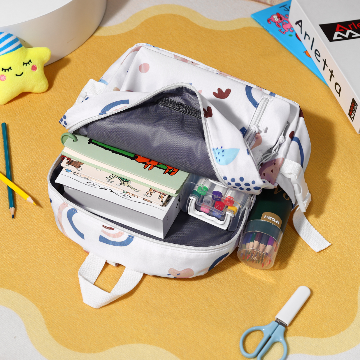 [Copy]Personalised Star Backpack with 1 Custom Name and Colour, 5 Colours | Jessemade