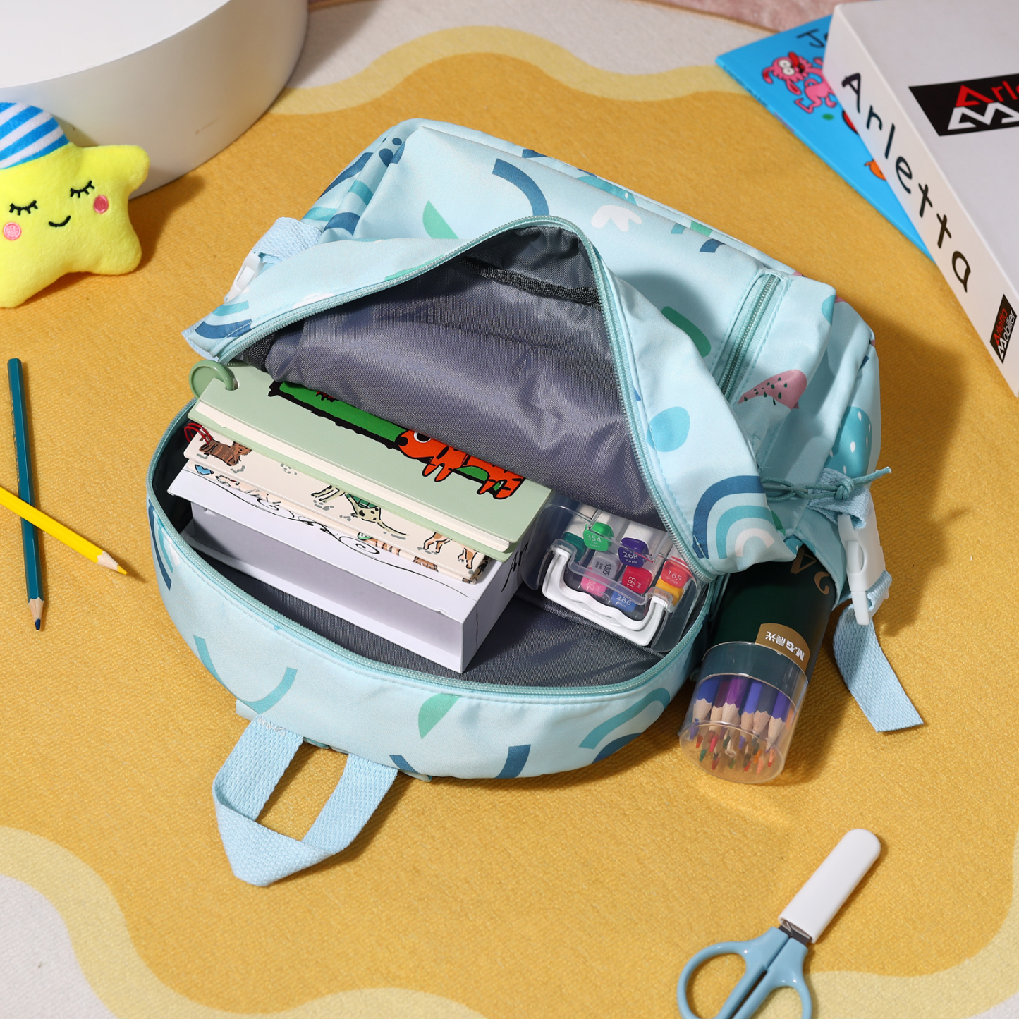 [Copy]Personalised Star Backpack with 1 Custom Name and Colour, 5 Colours | Jessemade