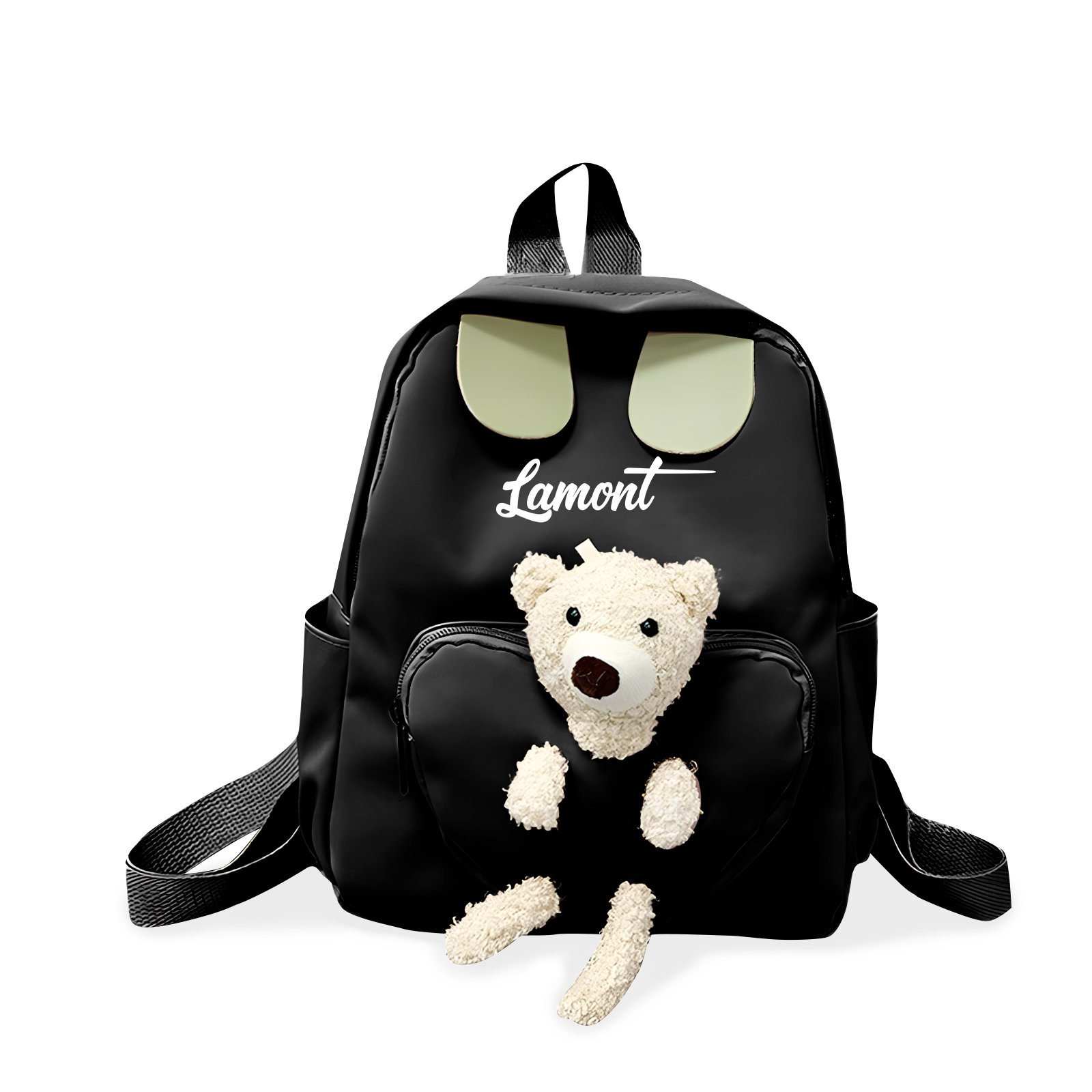 Personalised Teddy Bear School Bag with Custom Name - Back to School Gift | Jessemade