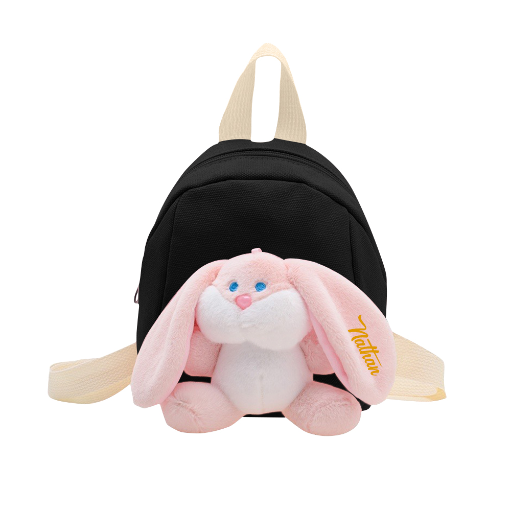 Personalised Bunny School Bag with Custom Name - Back to School Gift | Jessemade