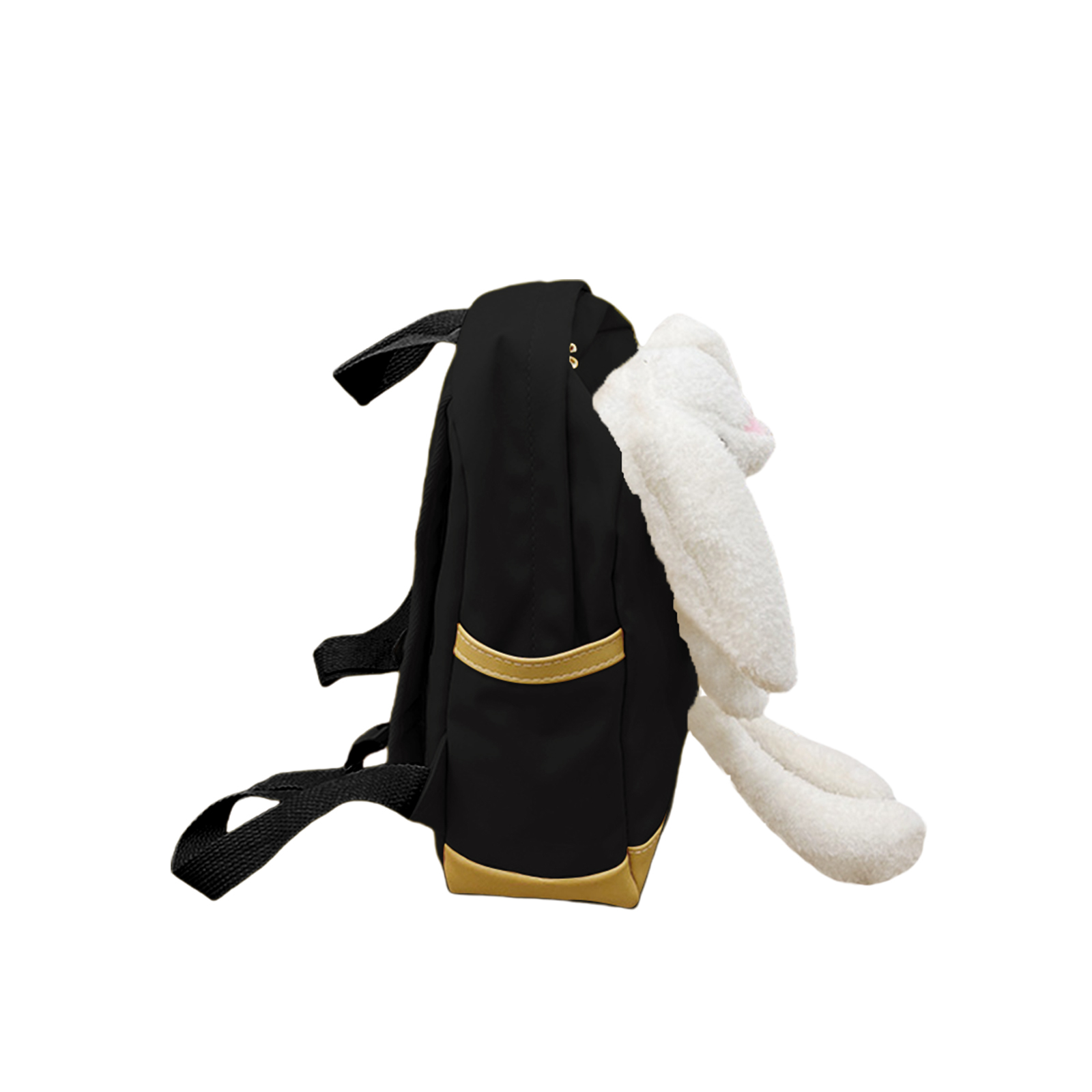 Personalised Children’s Backpack with Plush Bunny – Custom Name Kids’ Rucksack School Bag – Back to School Gift | Jessemade