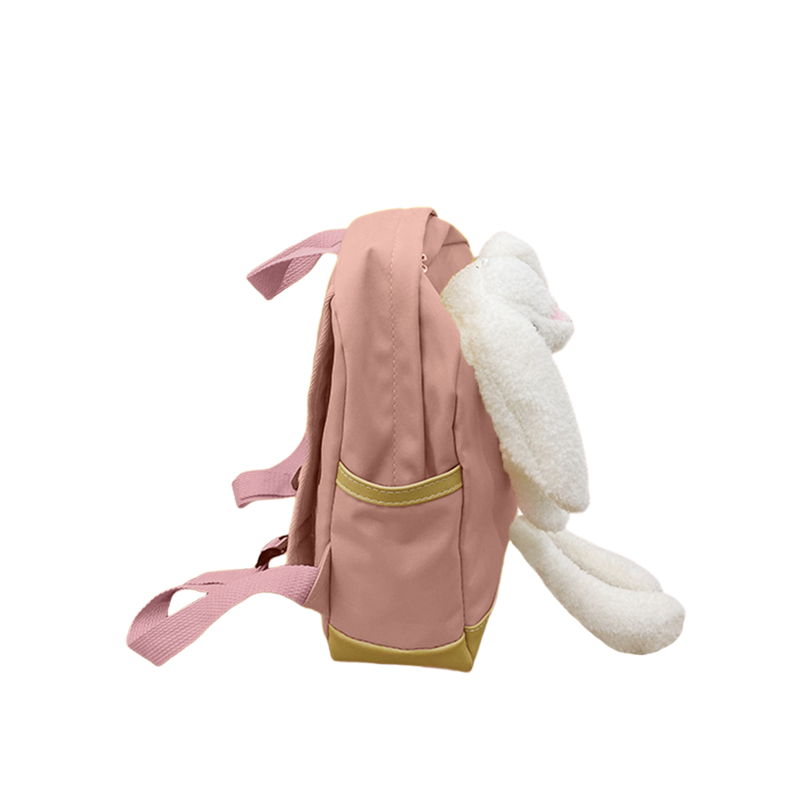 Personalised Children’s Backpack with Plush Bunny – Custom Name Kids’ Rucksack School Bag – Back to School Gift | Jessemade