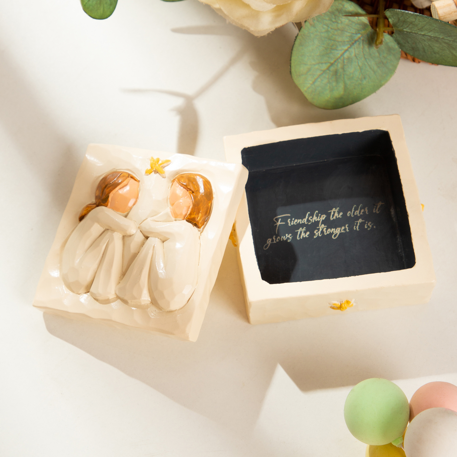 Personalised Friendship Memory Storage Box – Custom Resin Keepsake Gift for Girls | Jessemade