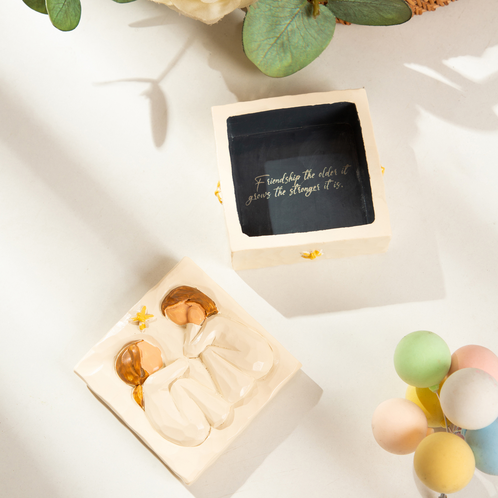 Personalised Friendship Memory Storage Box – Custom Resin Keepsake Gift for Girls | Jessemade