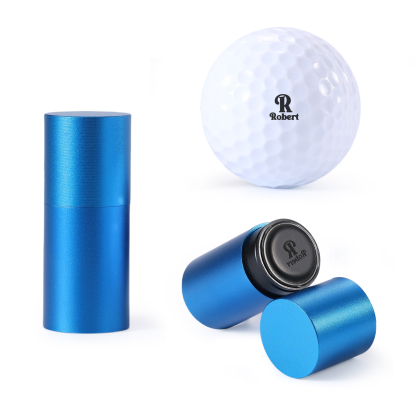 Personalised Golf Ball Stamp, Sleek Metal Case Practical Gift for Golfers