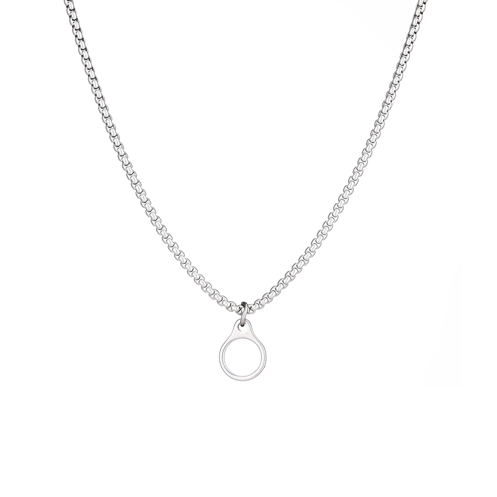 Anxiety Relief Stainless Steel Breathing Necklace