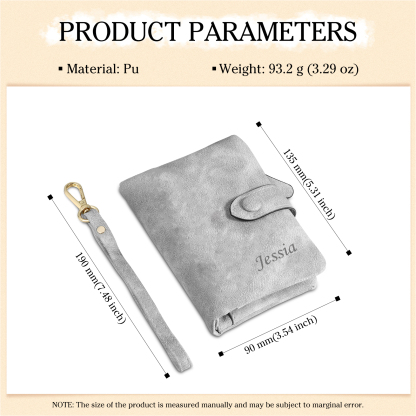 Personalised Women's Wallet Custom Photo & Name & Text Women's Folding Wallet for Her | Jessmade