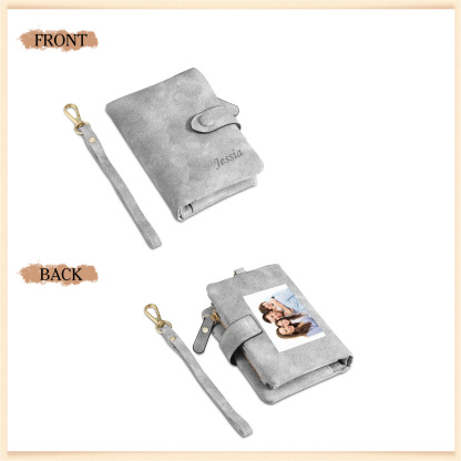 Personalised Women's Wallet Custom Photo & Name & Text Women's Folding Wallet for Her | Jessmade
