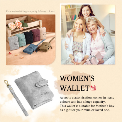 Personalised Women's Wallet Custom Photo & Name & Text Women's Folding Wallet for Her | Jessmade
