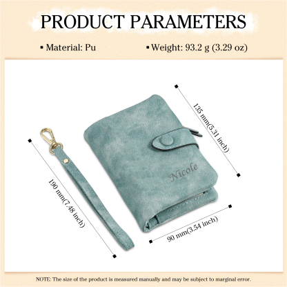 Personalised Women's Wallet Custom Photo & Name & Text Women's Folding Wallet for Her | Jessmade