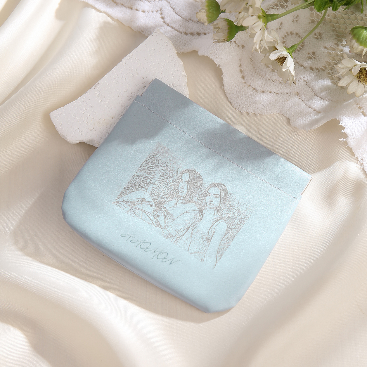 Personalized Custom Photo Pu Leather Wallet Opening Multiple Colors Optional Women's Wallet for Her