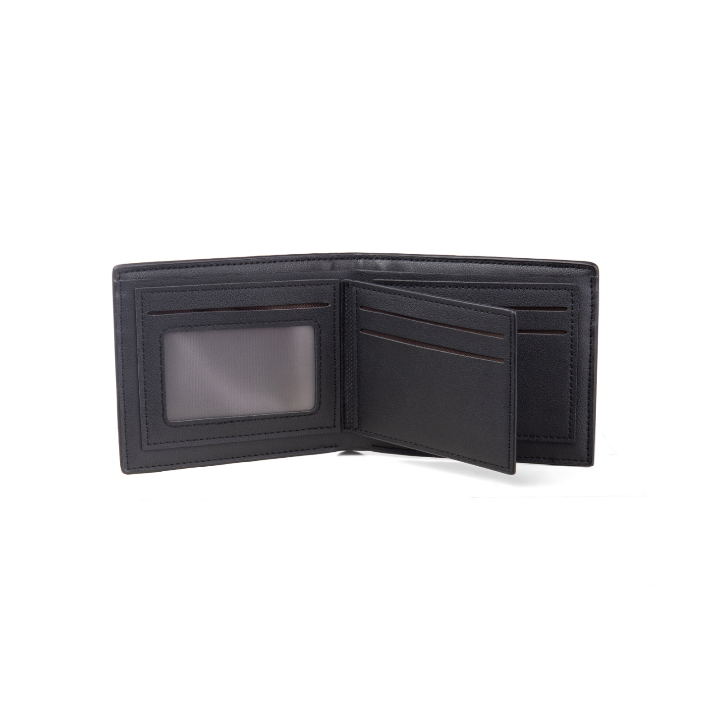 6 Names - Personalised Photo Custom Leather Men's Folding Wallet as a Father's Day Gift for Dad