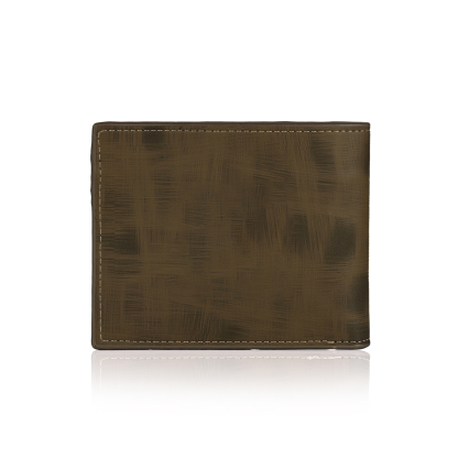 Personalized Custom Name Leather Men's Wallet Custom Name Folding Wallet for Dad