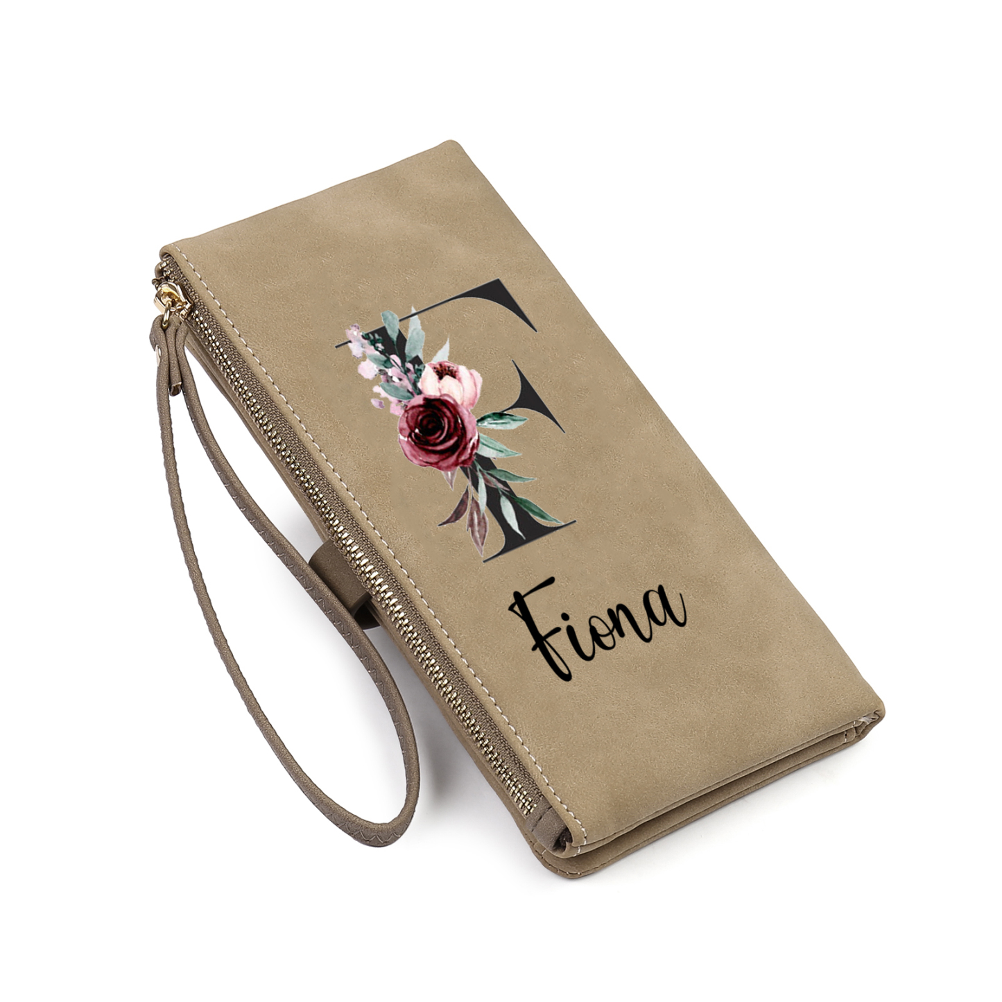 Personalized Exquisite Women'S Wallet Customized Letter And Name Zipper Women'S Wallet