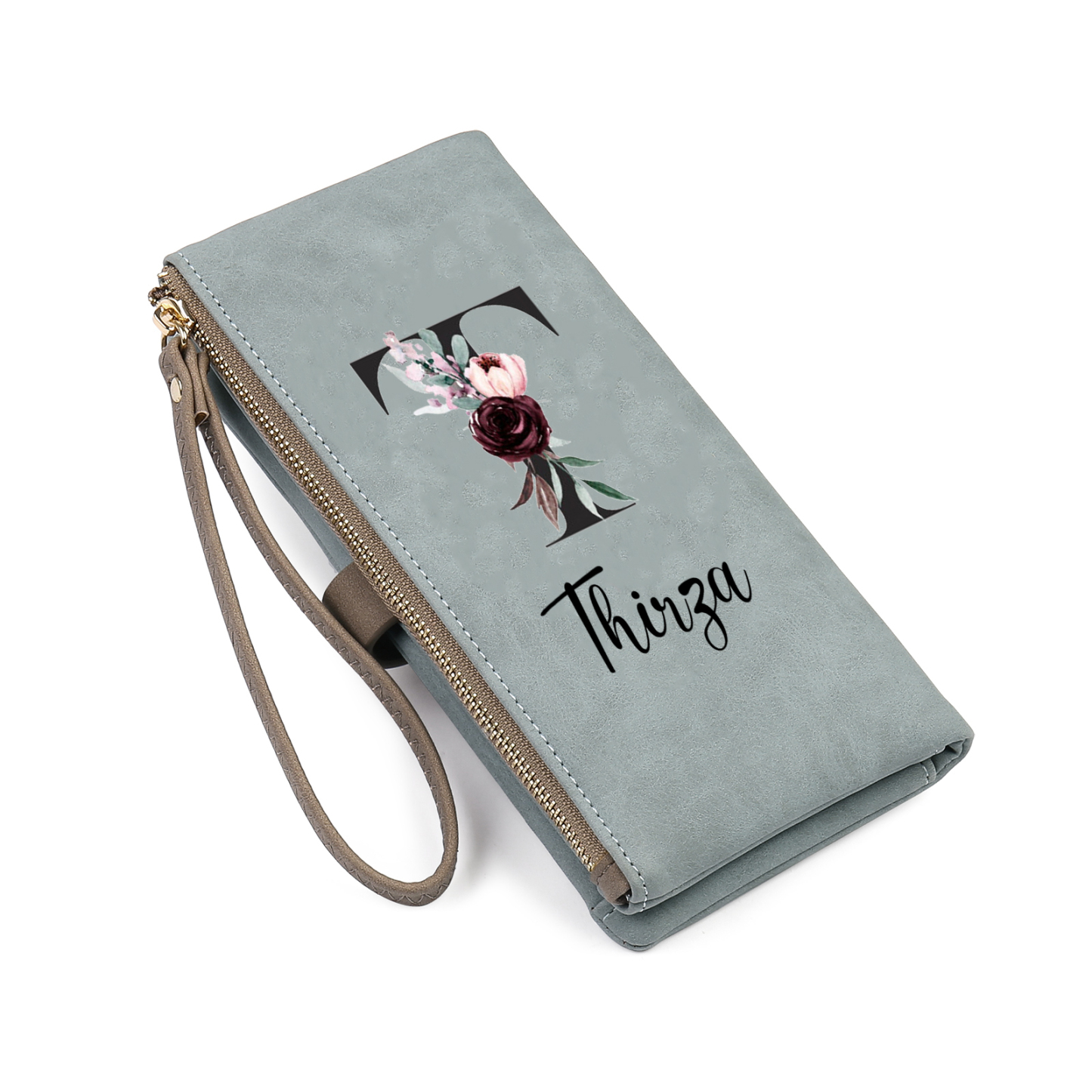 Personalized Exquisite Women'S Wallet Customized Letter And Name Zipper Women'S Wallet
