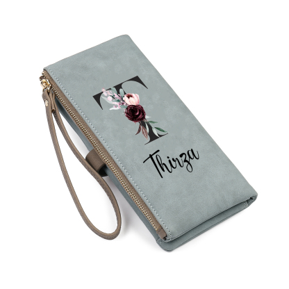 Personalized Exquisite Women'S Wallet Customized Letter And Name Zipper Women'S Wallet