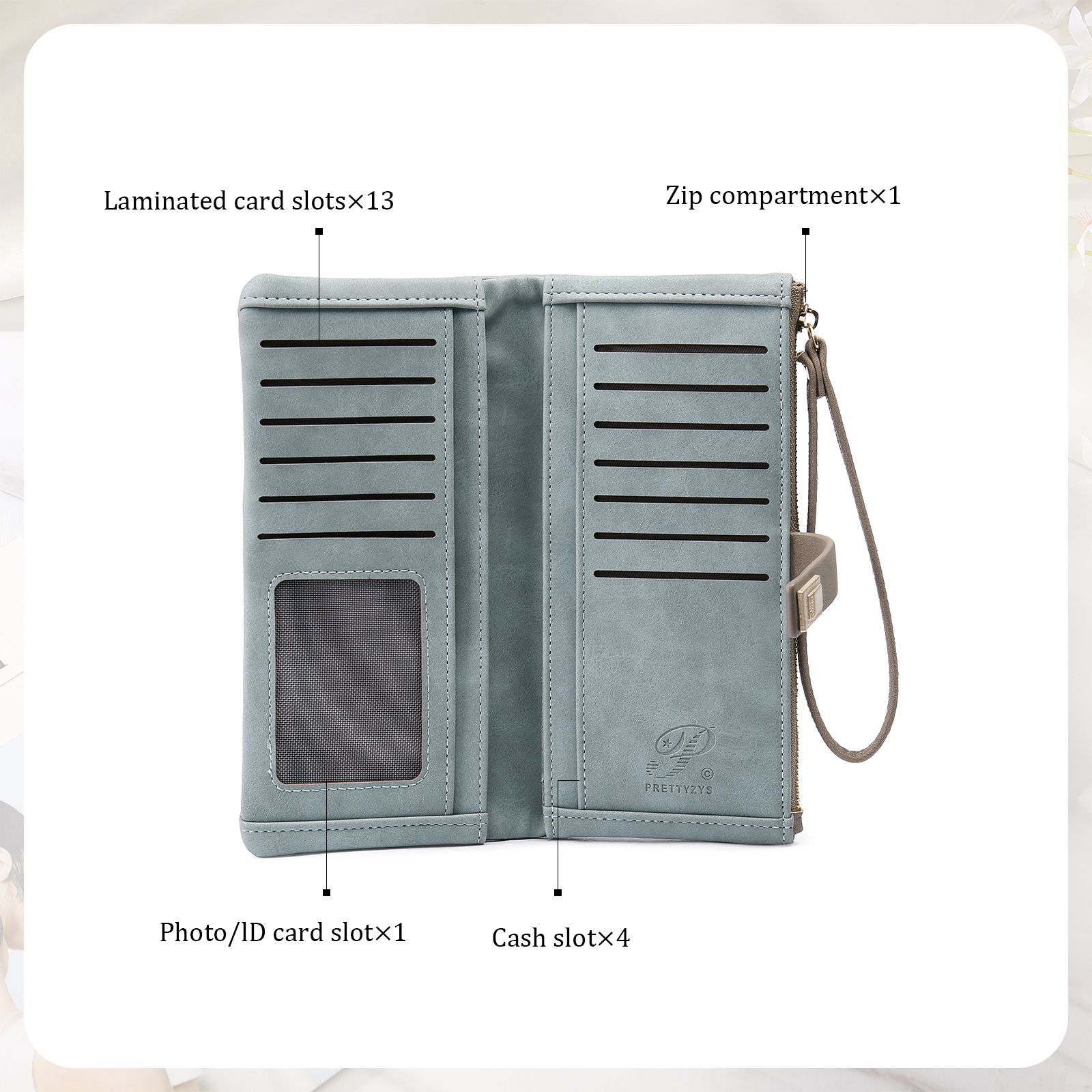 Personalized Exquisite Women'S Wallet Customized Letter And Name Zipper Women'S Wallet