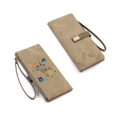 Personalised 4 Names PU Leather Wallet, Custom Long Wallet Gift For Her | Jessemade