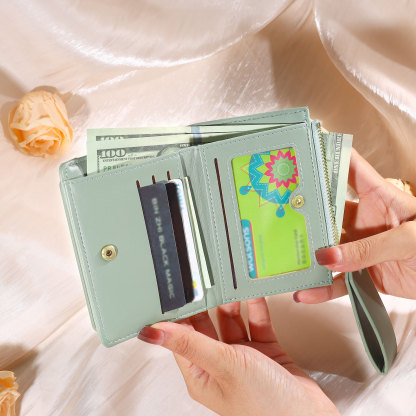 Personalized Women's Wallet Custom Name and 2 Text Leather Wallet for Her | Jessmade