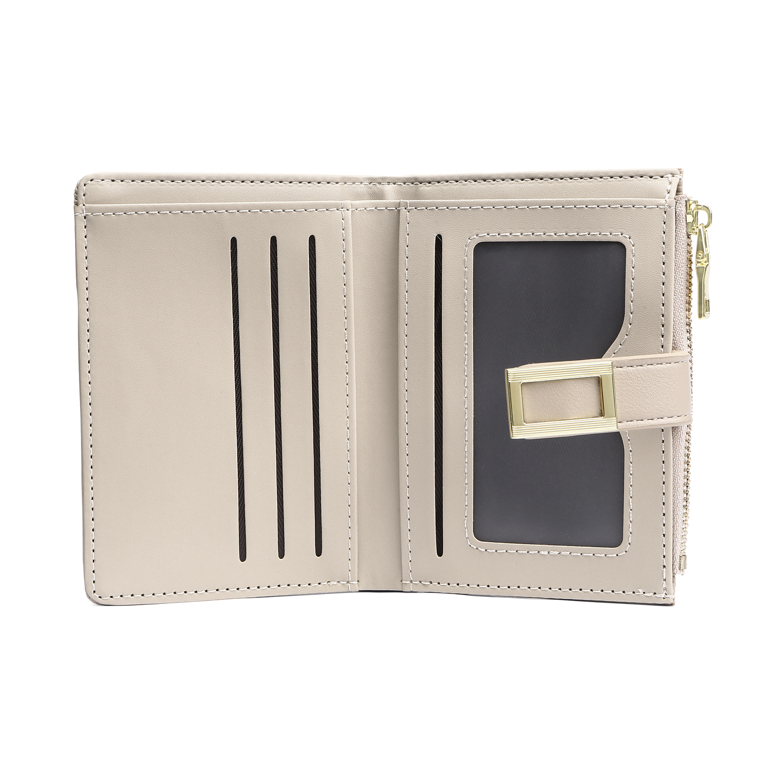 Personalized Women's Wallet Custom Text and Photo Leather Folding Zipper Wallet for Her | Jessmade