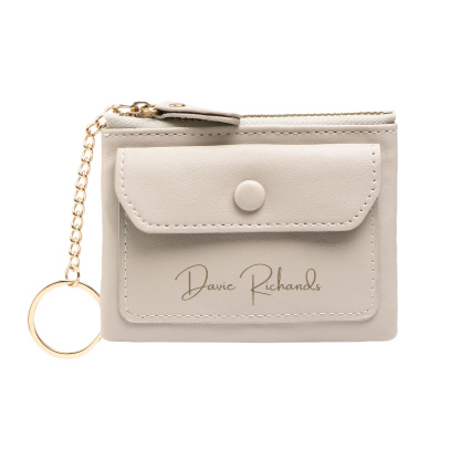 Personalised Women's Wallet Custom Name and Photo Leather Zipper Walle