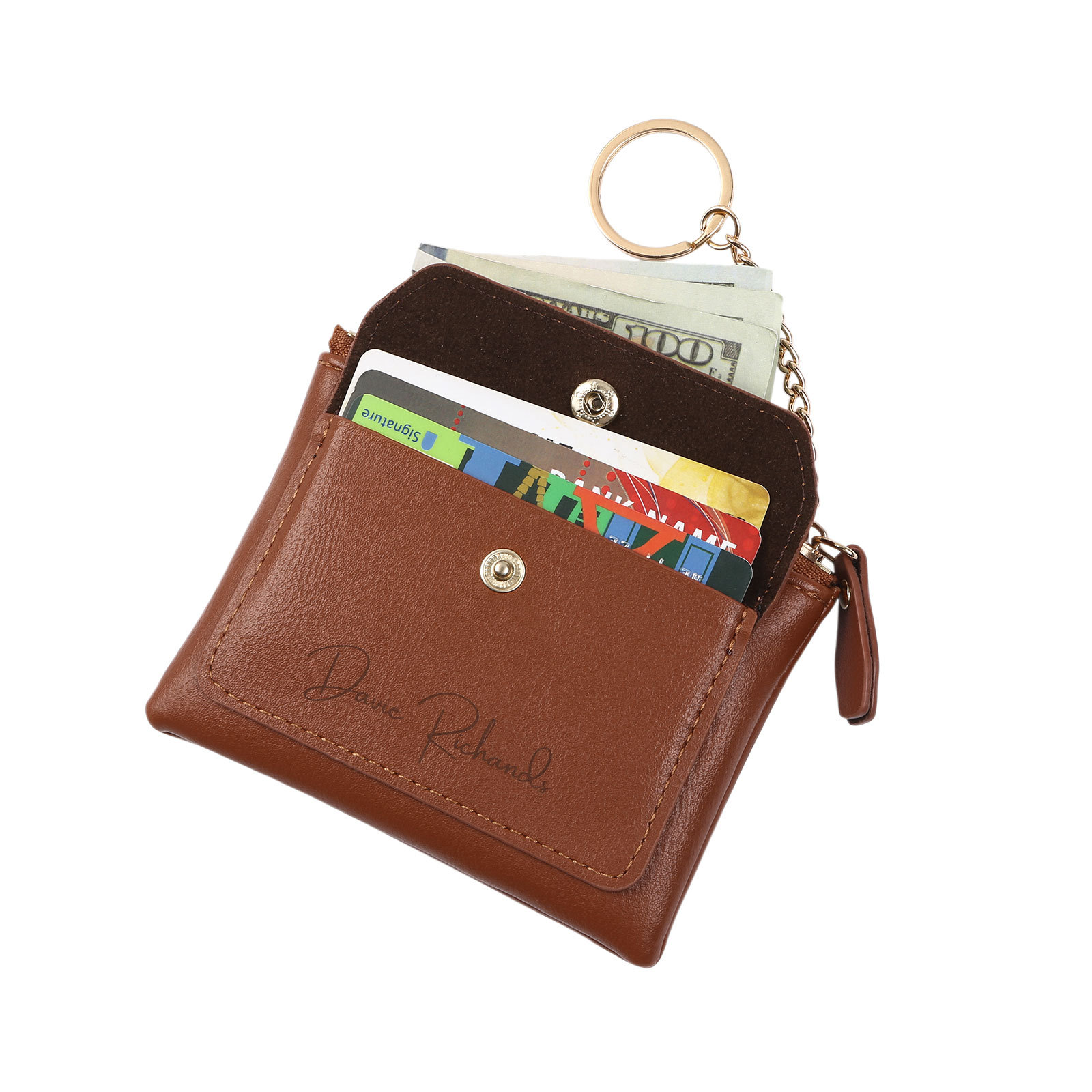 Personalised Women's Wallet Custom Name and Photo Leather Zipper Wallet for Her | Jessmade