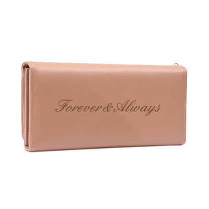 Personalised Women's Wallet with Custom Photo, Letter & Text – "Forever & Always" – Unique Mother's Day Gifts for Her | Jessemade