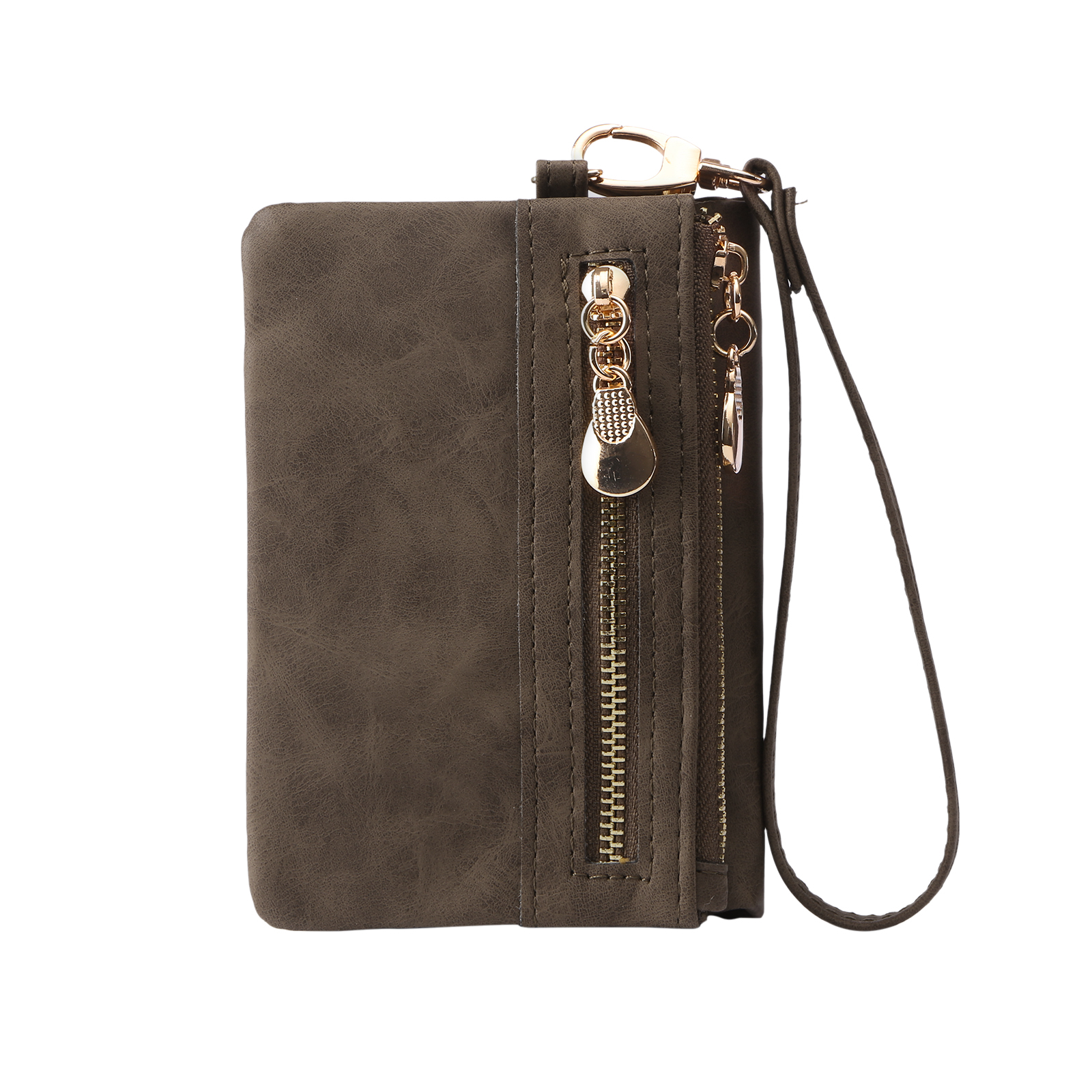 Brown Personalised Leather Wallet Engraved Photo Short Wallet Folding Wallet With Gift Box For Men