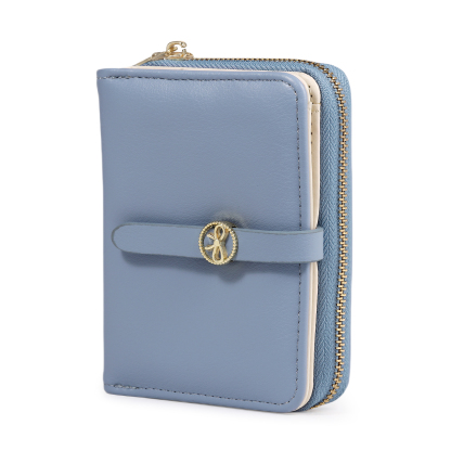 Personalised Leather Wallet Engraved Photo Short Wallet, Custom Text Folding Wallet Gifts For Her | Jessemade