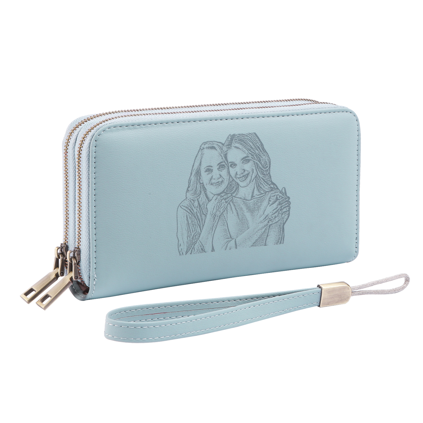 Personalised Women’s Wallet with Custom 1 Photo and 1 Text - Meaningful Gift for Her | Jessemade