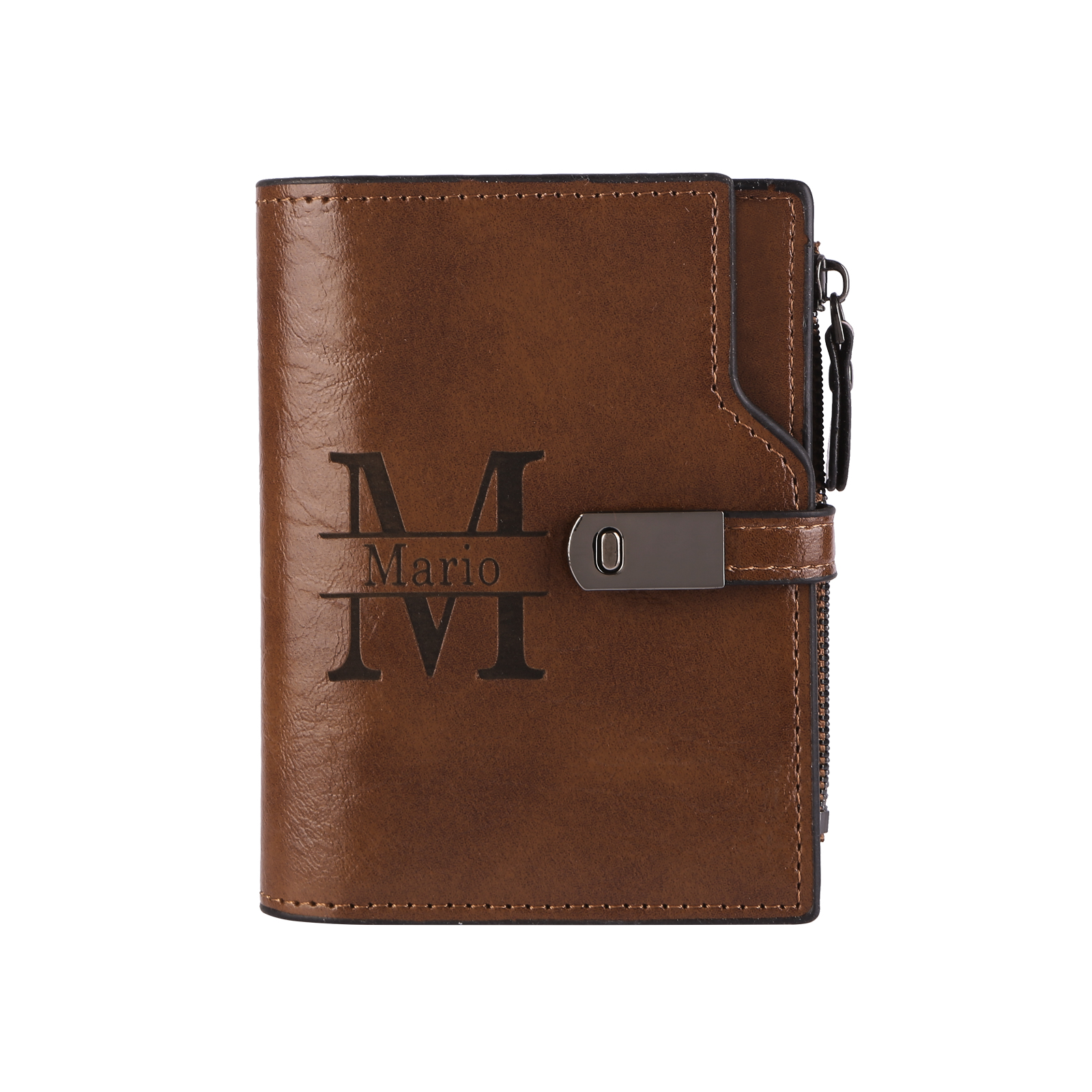 Personalised PU Leather Wallet with Photo & Name Engraving for Women | Jessemade