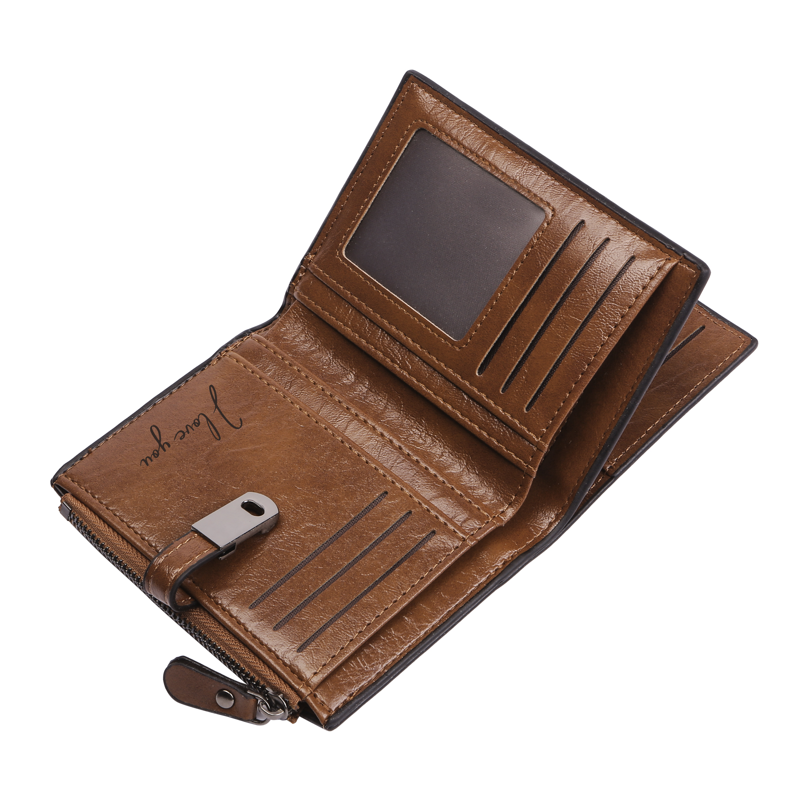 Personalised PU Leather Wallet with Photo & Name Engraving for Women | Jessemade