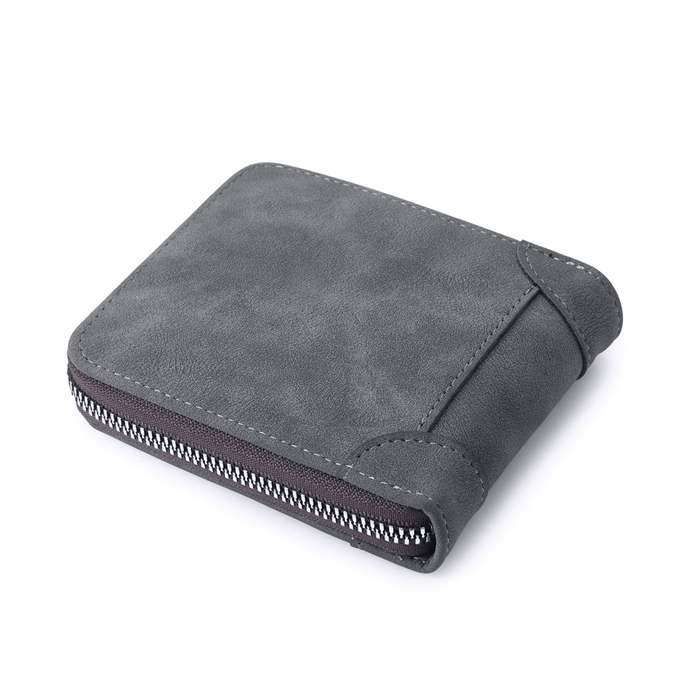 Personalised PU Leather Zip Wallet with Photo Engraving and Initials - Meaningful Gift for Dad | Jessemade