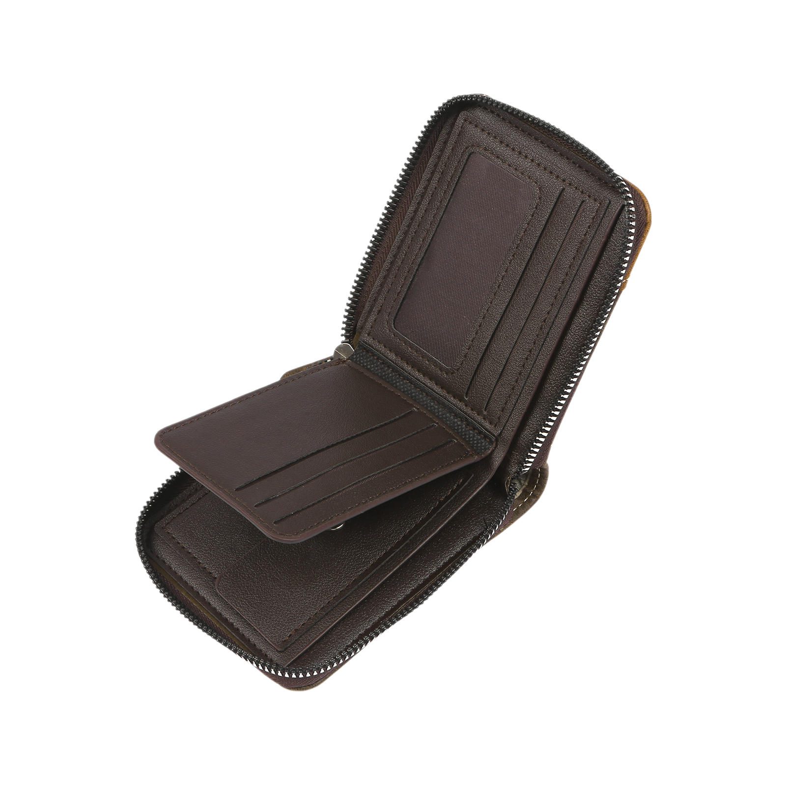 Personalised Engraved Photo Wallet for Men – Custom Family Gift with Zip Closure and Monogram | Jessemade