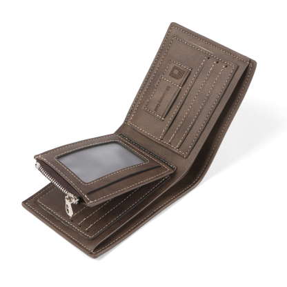 Custom Men’s Wallet – Short Bifold Style with Photo & Name Personalisation + RFID Blocking | Jessemade