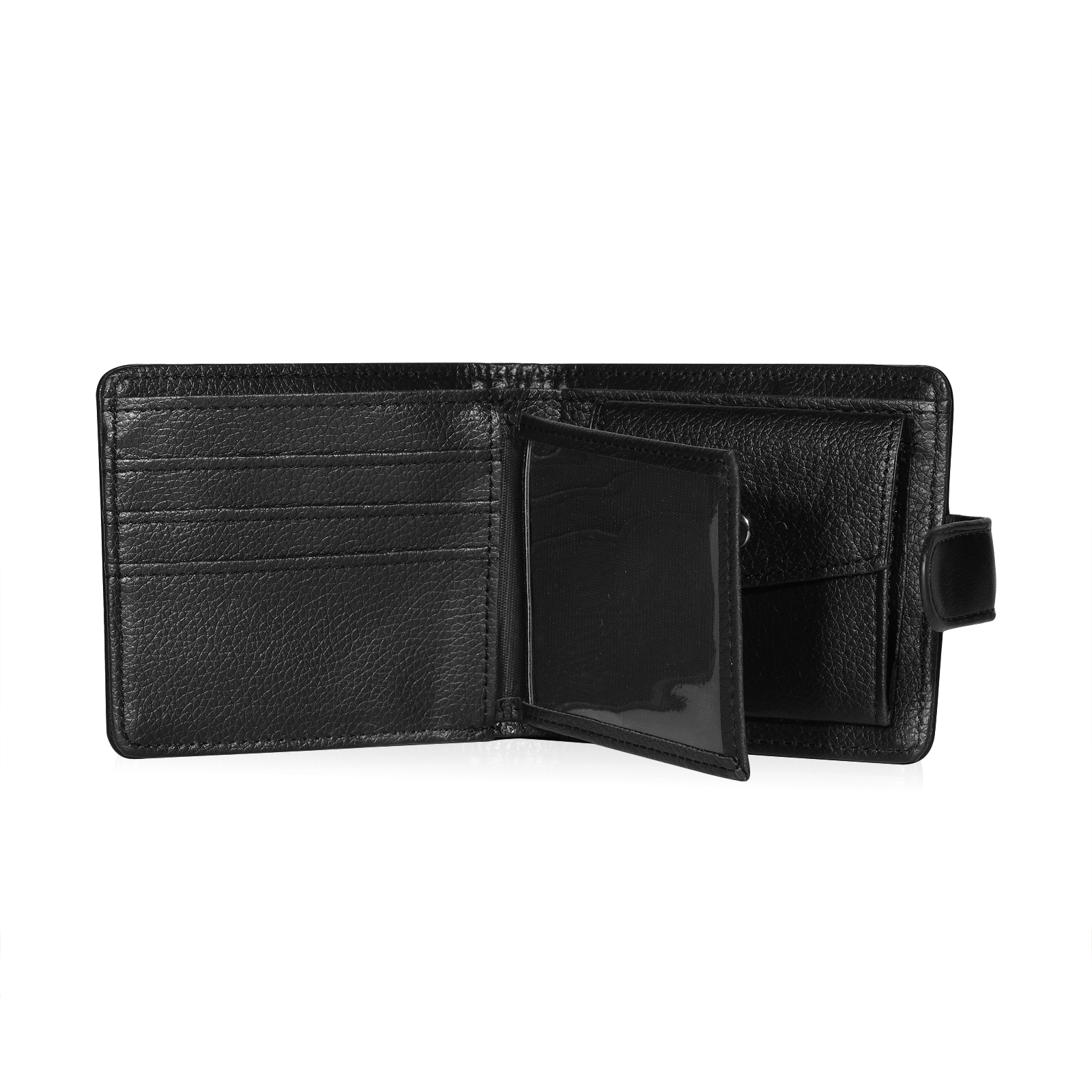 Personalised Wallet for Men with Name & Photo – Premium PU Leather Wallet with Coin Pouch – Ideal Father’s Day Gift | Jessemade