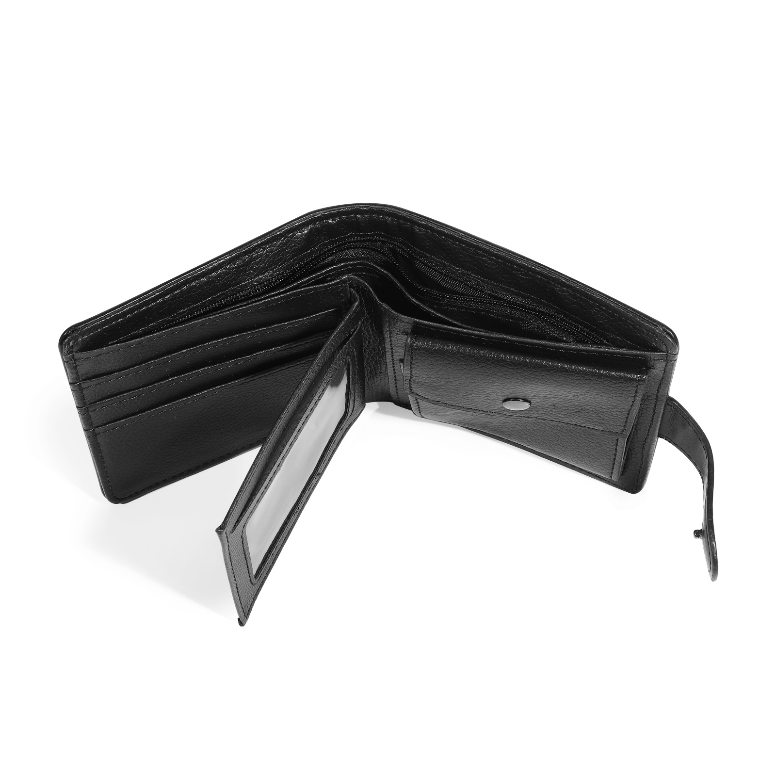 Personalised Wallet for Men with Name & Photo – Premium PU Leather Wallet with Coin Pouch – Ideal Father’s Day Gift | Jessemade