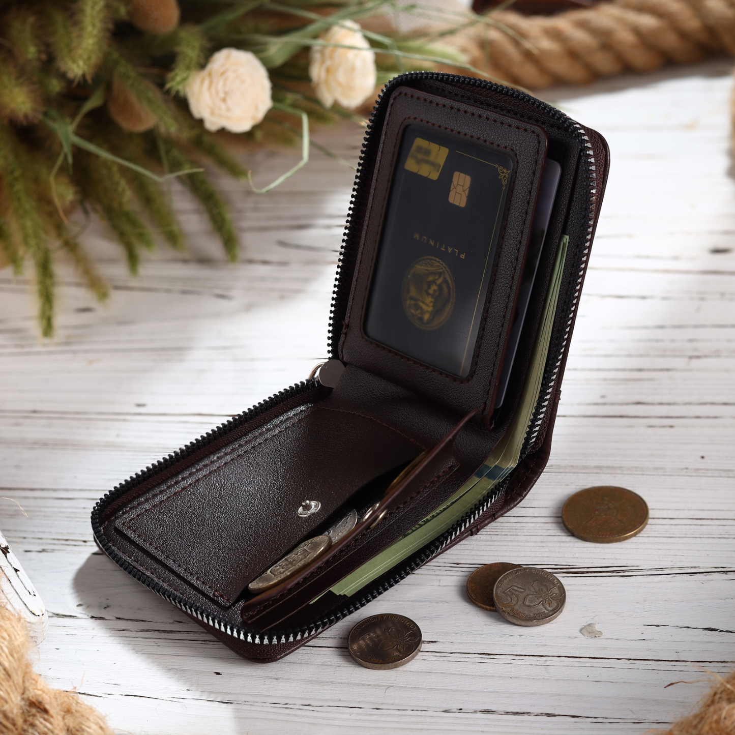 Personalised Wallet for Men with Name – Elegant Men's Gift for Father's Day, Birthday, or Anniversary | Jessemade